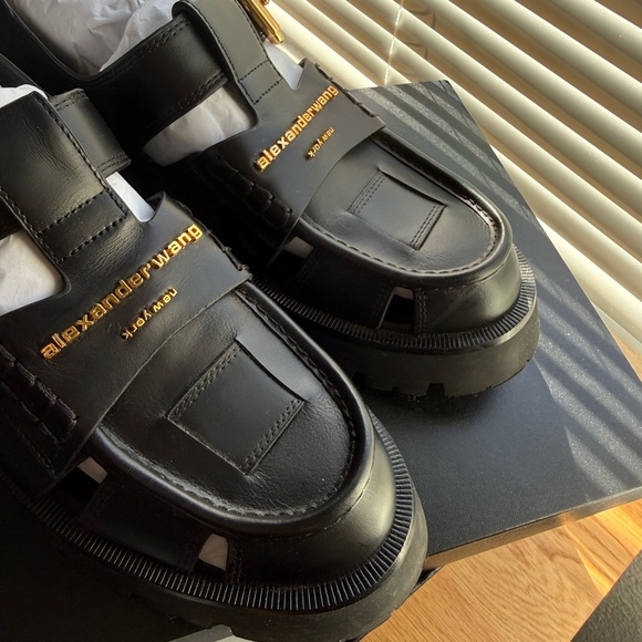 Alexander Wang Black carter cage leather sandals - Picture 4 of 14